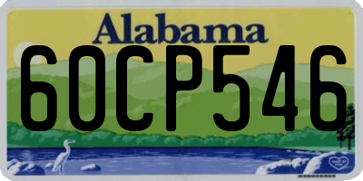 AL license plate 60CP546