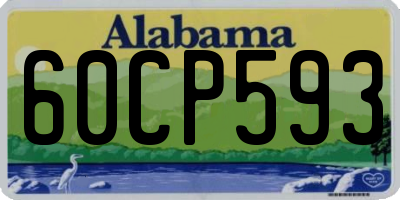 AL license plate 60CP593