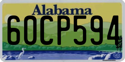 AL license plate 60CP594
