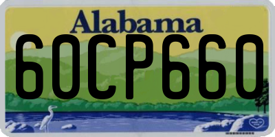 AL license plate 60CP660