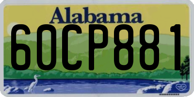 AL license plate 60CP881