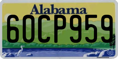 AL license plate 60CP959