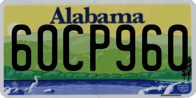 AL license plate 60CP960