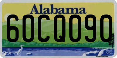 AL license plate 60CQ090