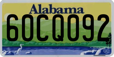 AL license plate 60CQ092