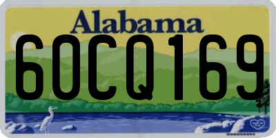 AL license plate 60CQ169
