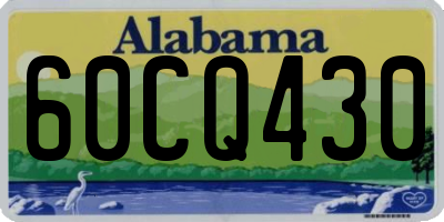 AL license plate 60CQ430