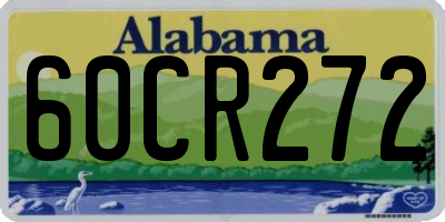 AL license plate 60CR272