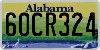 AL license plate 60CR324