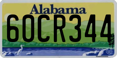 AL license plate 60CR344
