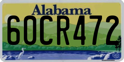 AL license plate 60CR472