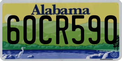AL license plate 60CR590