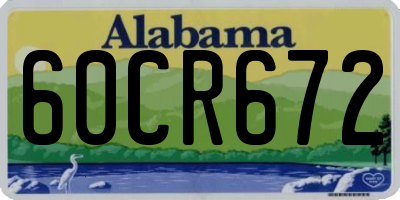 AL license plate 60CR672