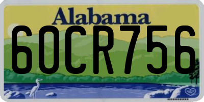 AL license plate 60CR756