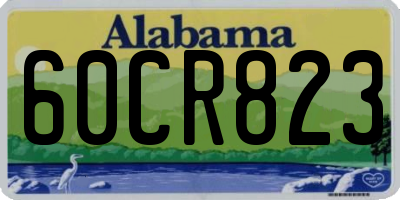 AL license plate 60CR823