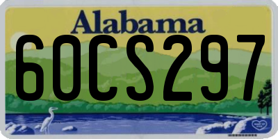 AL license plate 60CS297