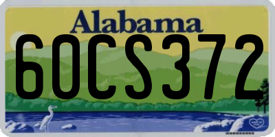 AL license plate 60CS372