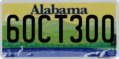 AL license plate 60CT300