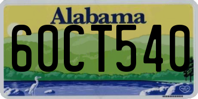 AL license plate 60CT540