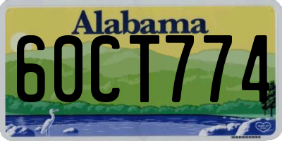 AL license plate 60CT774