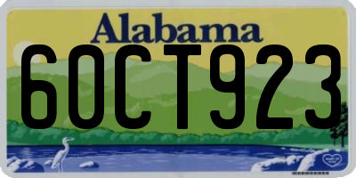AL license plate 60CT923