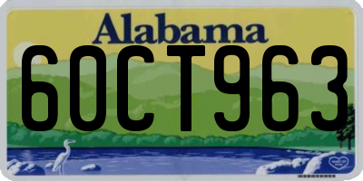 AL license plate 60CT963