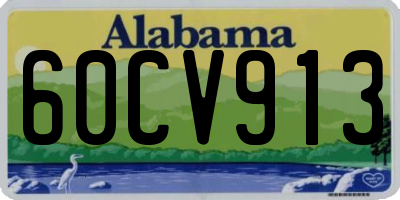 AL license plate 60CV913