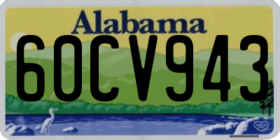 AL license plate 60CV943