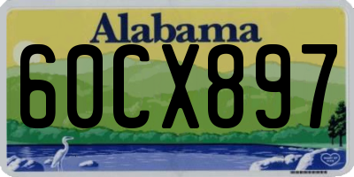 AL license plate 60CX897