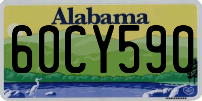 AL license plate 60CY590