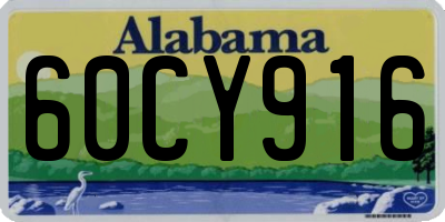 AL license plate 60CY916