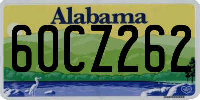 AL license plate 60CZ262
