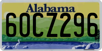 AL license plate 60CZ296
