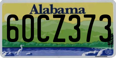 AL license plate 60CZ373