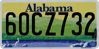 AL license plate 60CZ732