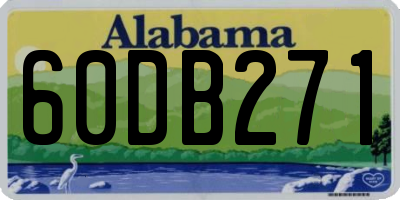 AL license plate 60DB271