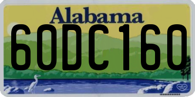 AL license plate 60DC160