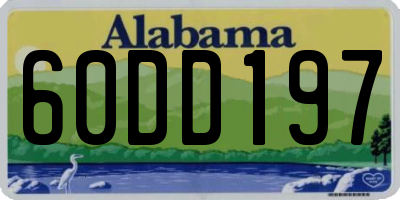 AL license plate 60DD197