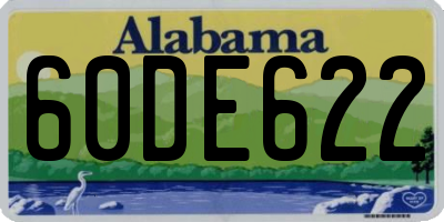 AL license plate 60DE622