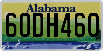 AL license plate 60DH460
