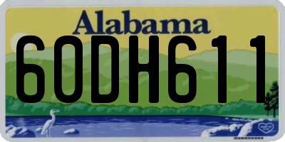 AL license plate 60DH611