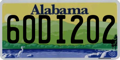 AL license plate 60DI202