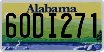 AL license plate 60DI271