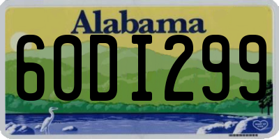 AL license plate 60DI299