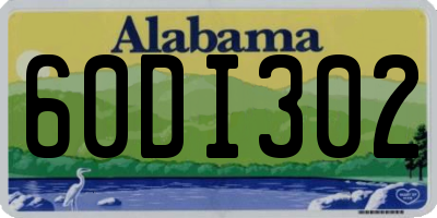 AL license plate 60DI302