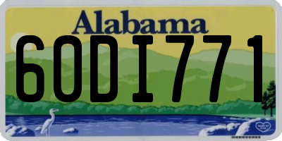 AL license plate 60DI771