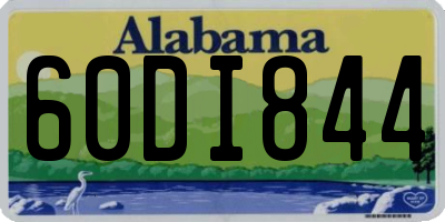 AL license plate 60DI844