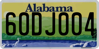 AL license plate 60DJ004