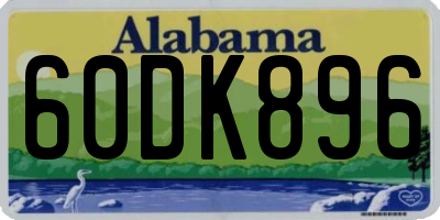 AL license plate 60DK896