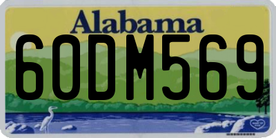 AL license plate 60DM569